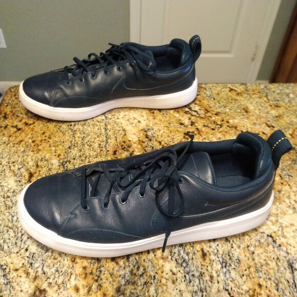 Nike Golf Course Classic Shoes Blue Leather Water Resistant 905232-400 Sz US 12 main image 6